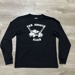 Nicholas Daley The Reggae Klub Black White Long Sleeve Shirt Mens Size Medium